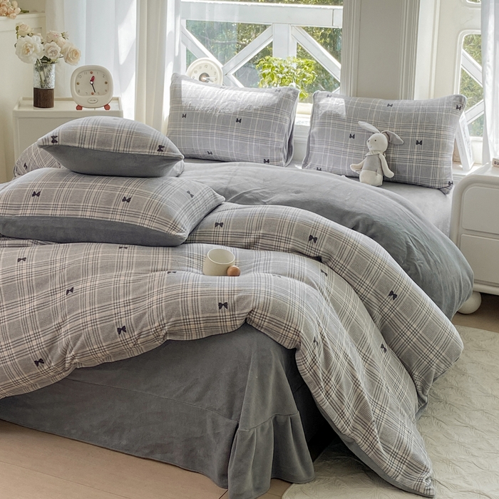 91家纺网 家纺一手货源 找家纺 豫见家纺 2025新款牛奶绒印花四件套 罗格先生