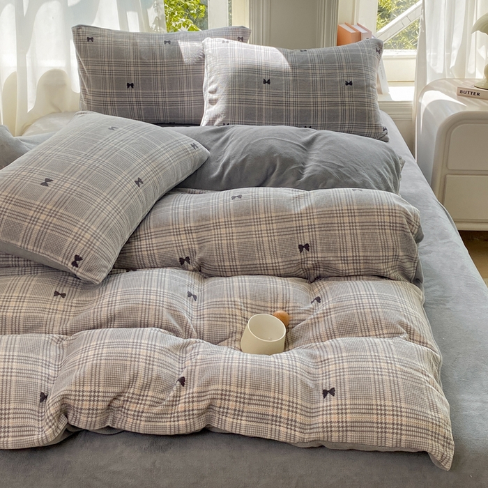 91家纺网 家纺一手货源 找家纺 豫见家纺 2025新款牛奶绒印花四件套 罗格先生