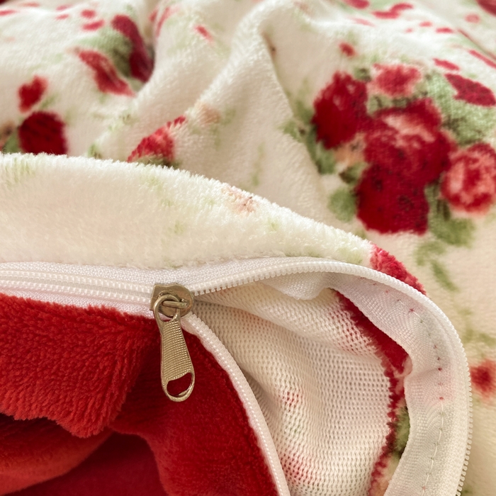 91家纺网 家纺一手货源 找家纺 豫见家纺 2025新款牛奶绒印花四件套 玫瑰物语