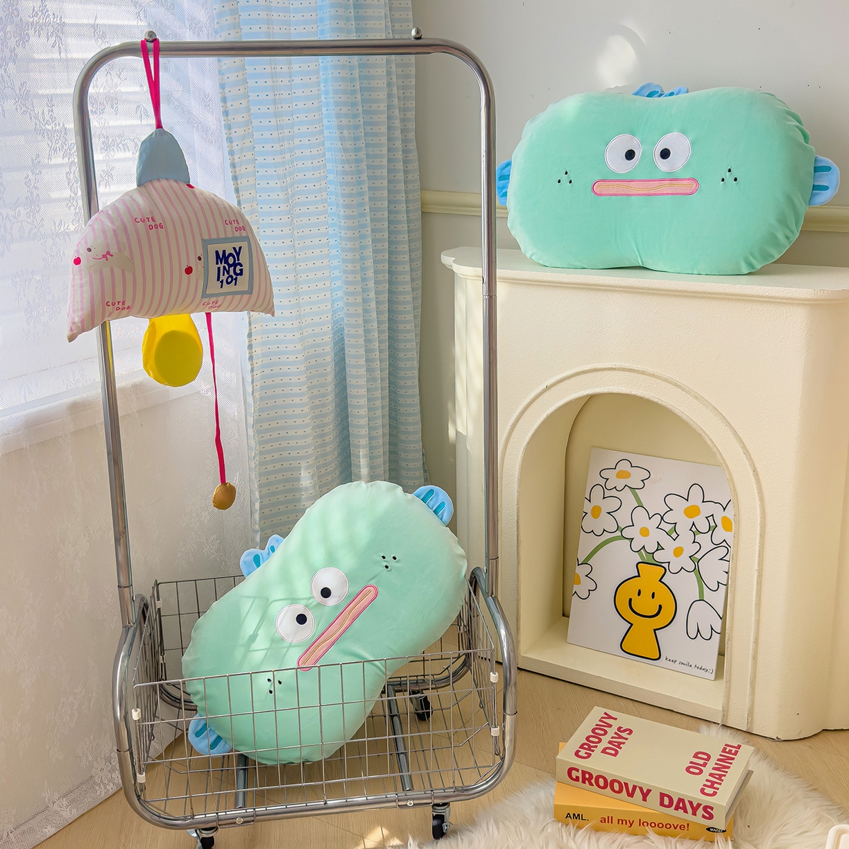 91家纺网 家纺一手货源 找家纺 （总）诺可 2025新款绒款猫肚枕记忆枕枕头枕芯-卡通玩偶