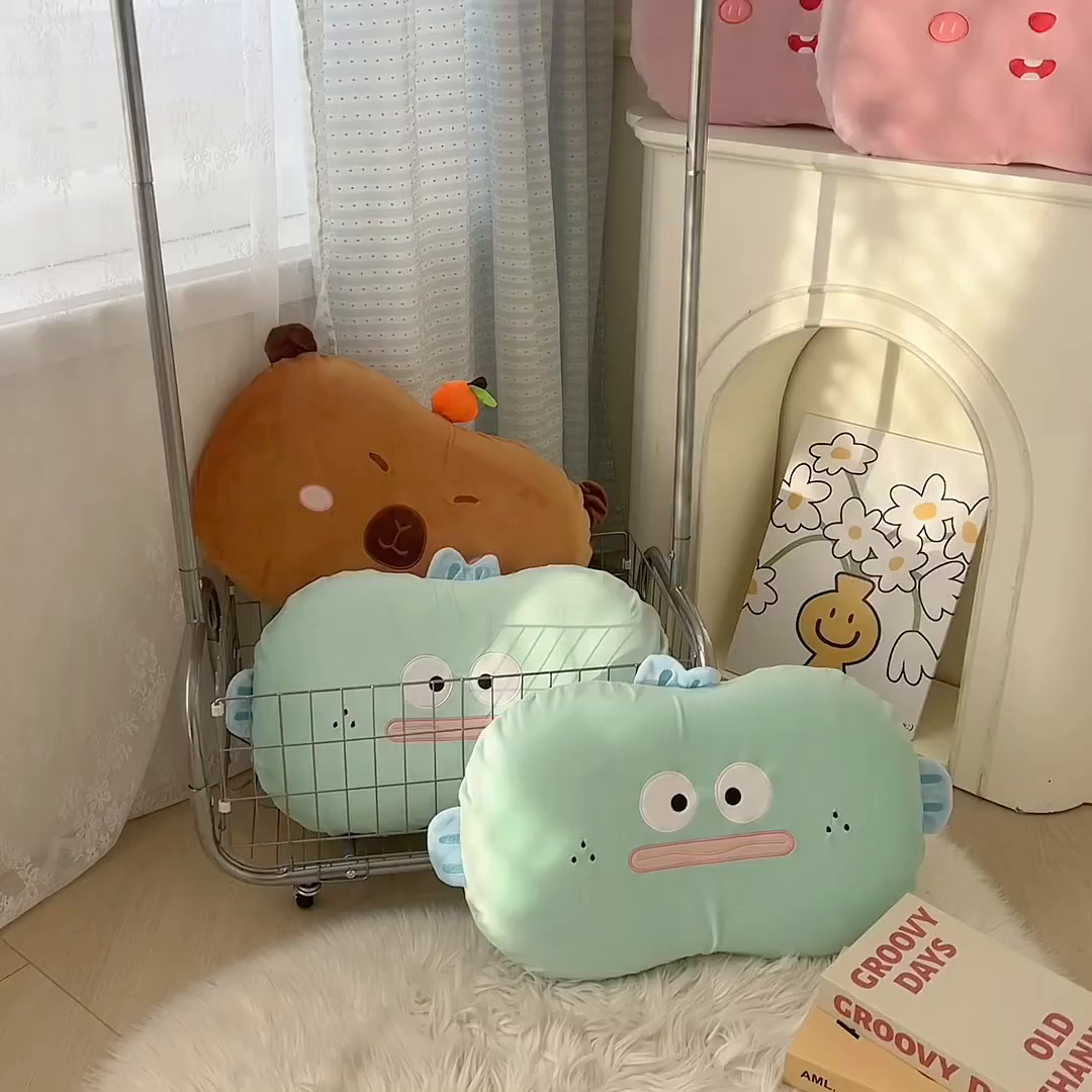 91家纺网 家纺一手货源 找家纺 （总）诺可 2025新款绒款猫肚枕记忆枕枕头枕芯-卡通玩偶