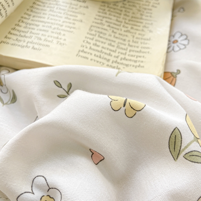 91家纺网 家纺一手货源 找家纺 憨豆家纺 2025新款双面全棉夏被可机洗小清新纯棉夏被薄被芯空调被子夏凉被 春风拂面