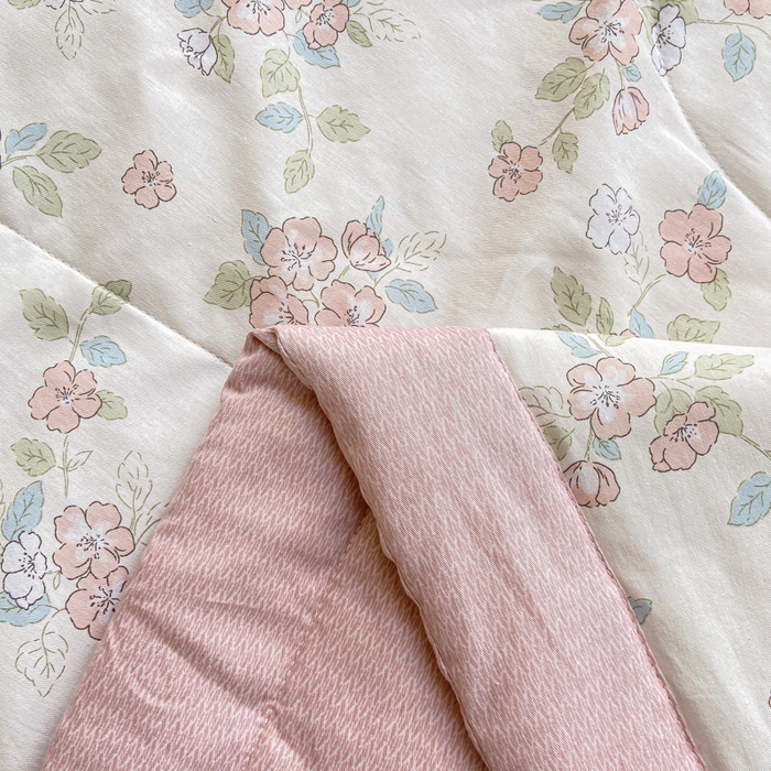 91家纺网 家纺一手货源 找家纺 憨豆家纺 2025新款双面全棉夏被可机洗小清新纯棉夏被薄被芯空调被子夏凉被 春色满园