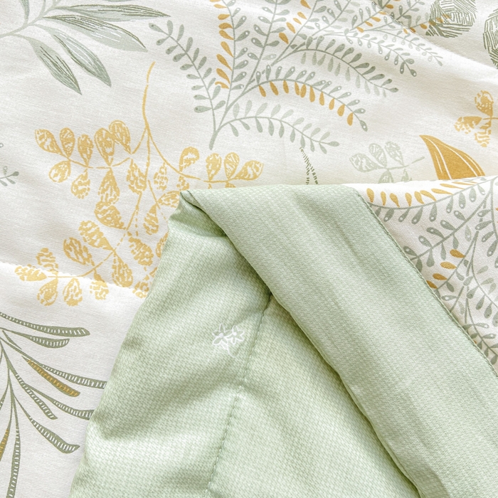 91家纺网 家纺一手货源 找家纺 憨豆家纺 2025新款双面全棉夏被可机洗小清新纯棉夏被薄被芯空调被子夏凉被 花影轻颜