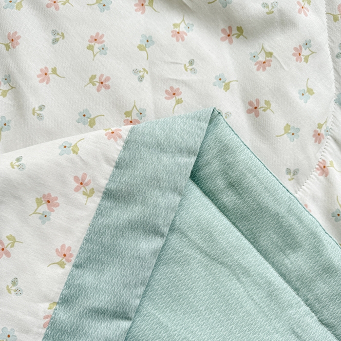 91家纺网 家纺一手货源 找家纺 憨豆家纺 2025新款双面全棉夏被可机洗小清新纯棉夏被薄被芯空调被子夏凉被 塞纳花园