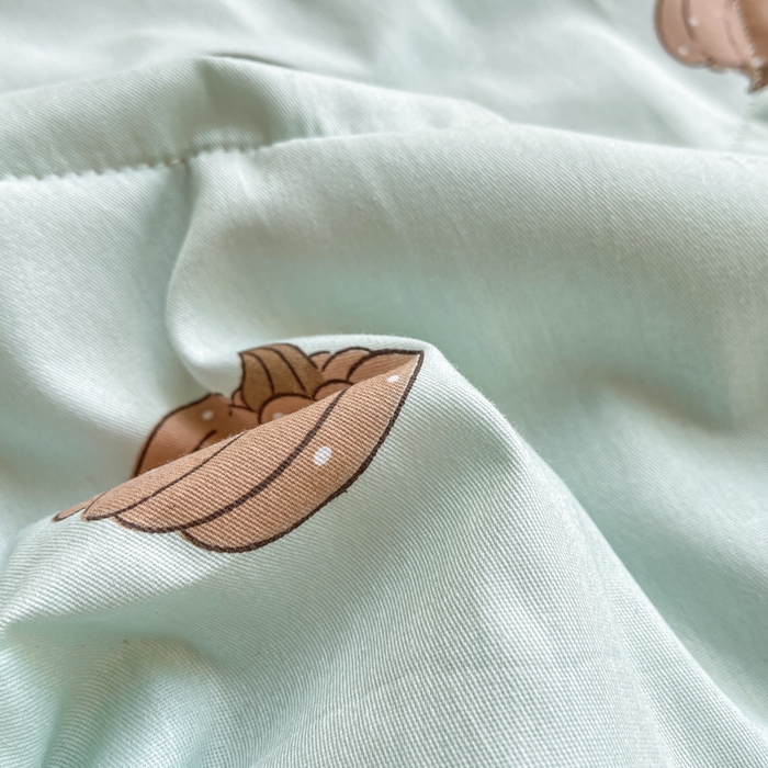 91家纺网 家纺一手货源 找家纺 憨豆家纺 2025新款双面全棉夏被可机洗小清新纯棉夏被薄被芯空调被子夏凉被 南瓜派对