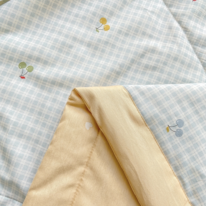 91家纺网 家纺一手货源 找家纺 憨豆家纺 2025新款双面全棉夏被可机洗小清新纯棉夏被薄被芯空调被子夏凉被 清甜蜜果