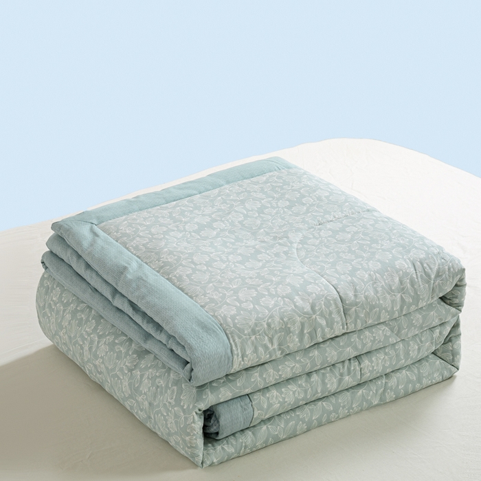 91家纺网 家纺一手货源 找家纺 憨豆家纺 2025新款双面全棉夏被可机洗小清新纯棉夏被薄被芯空调被子夏凉被 轻盈如羽