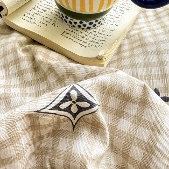 91家纺网 家纺一手货源 找家纺 憨豆家纺 2025新款双面全棉夏被可机洗小清新纯棉夏被薄被芯空调被子夏凉被 时光意境