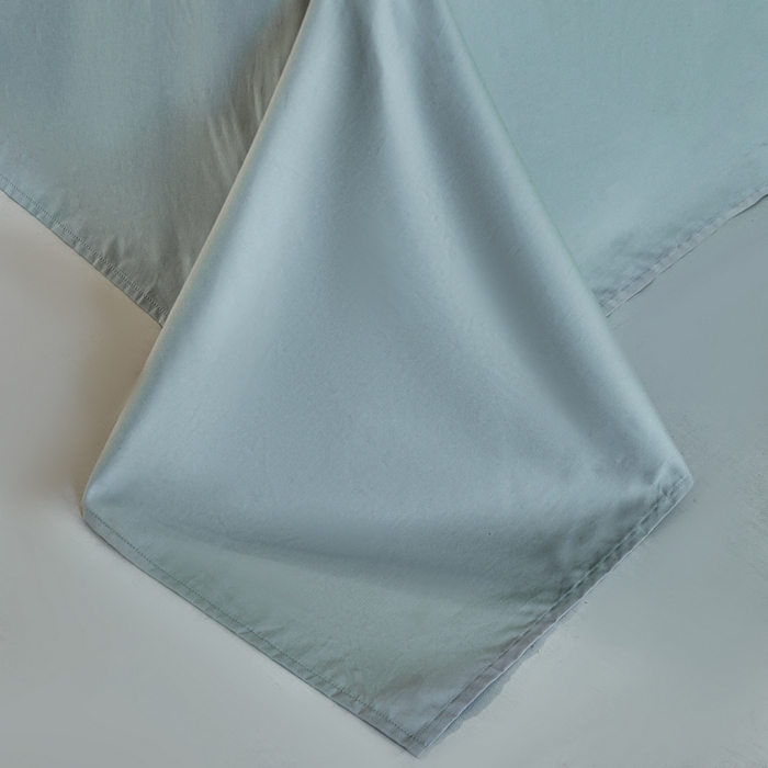 91家纺网 家纺一手货源 找家纺 沃尔居 2025新款全棉磨毛四件套正宗加厚长绒棉贡缎100%纯棉四件套（含买家秀）-莫兰迪 莫兰迪-雾蓝拼浅灰