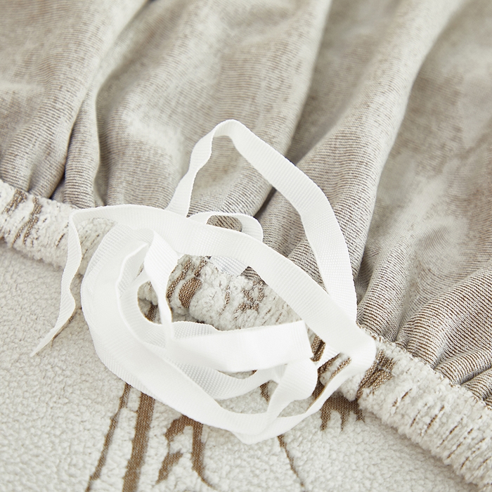 91家纺网 家纺一手货源 找家纺 （总）丝绮鹿 2025新款雕花绒-麦浪沙发套松紧款（三人图）麦浪系列