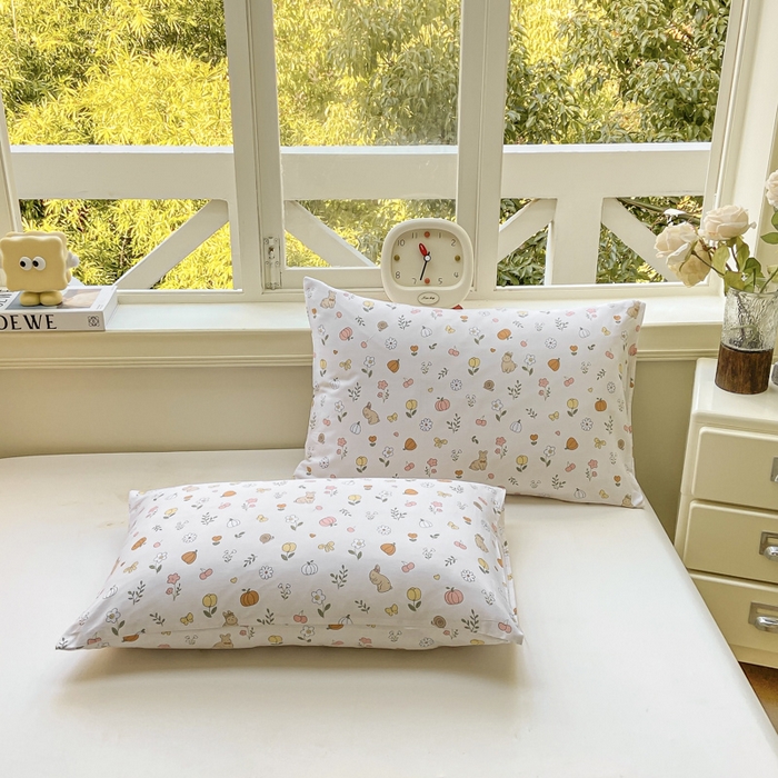 91家纺网 家纺一手货源 找家纺 （总）沃尔居 2025新款双面全棉印花夏被可机洗小清新纯棉夏凉被薄被芯空调被子