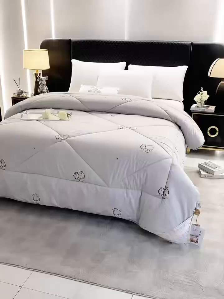 91家纺网 家纺一手货源 找家纺 （总）美丽折家纺 2025新款羊绒被印花系列