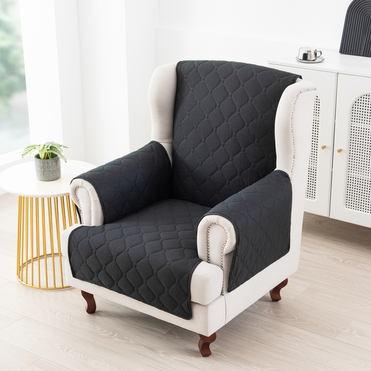 91家纺网 家纺一手货源 找家纺 飞翔家纺 2025新款加棉老虎椅椅垫 黑色