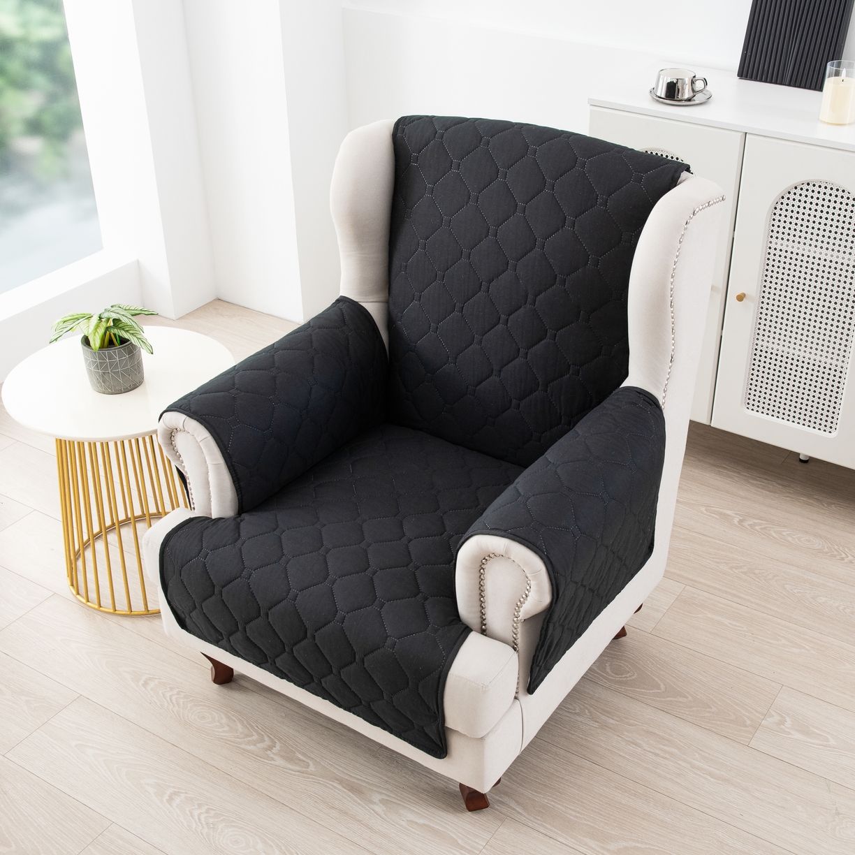 91家纺网 家纺一手货源 找家纺 飞翔家纺 2025新款加棉老虎椅椅垫 黑色