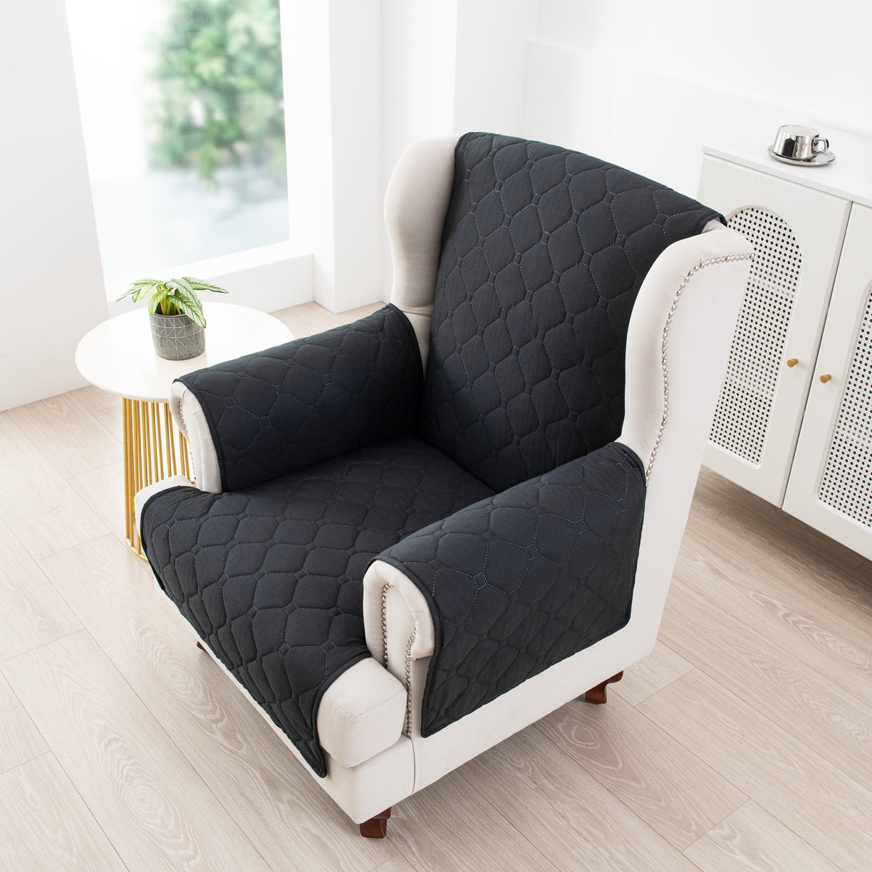 91家纺网 家纺一手货源 找家纺 飞翔家纺 2025新款加棉老虎椅椅垫 黑色