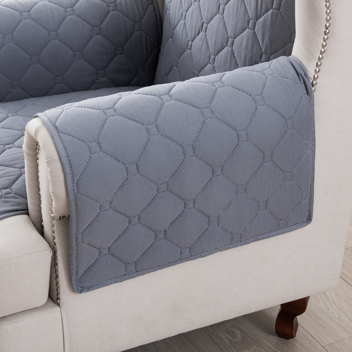 91家纺网 家纺一手货源 找家纺 飞翔家纺 2025新款加棉老虎椅椅垫 灰色