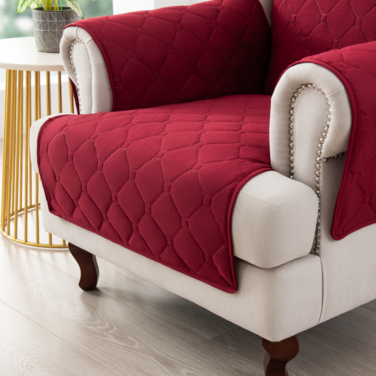 91家纺网 家纺一手货源 找家纺 飞翔家纺 2025新款加棉老虎椅椅垫 酒红色