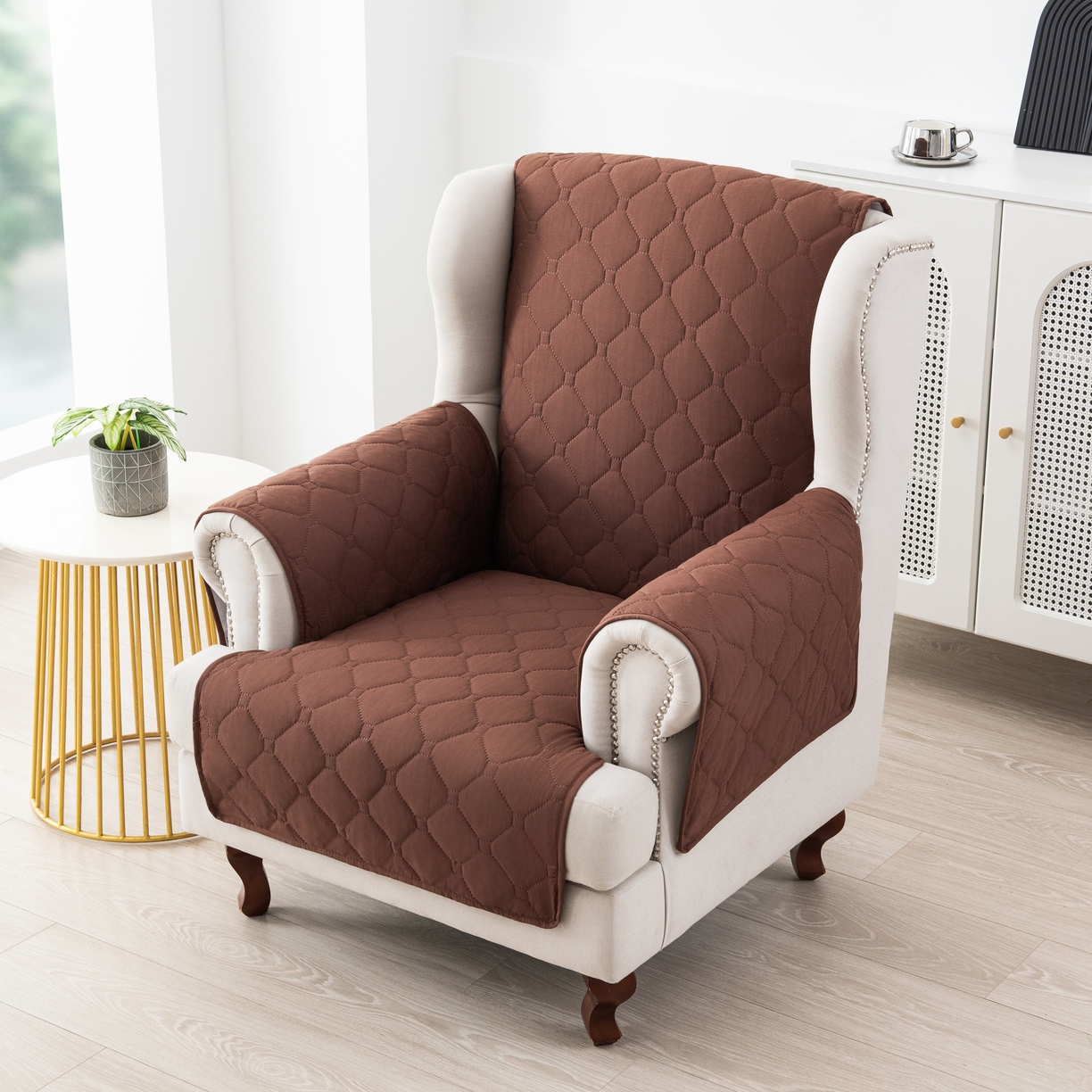 91家纺网 家纺一手货源 找家纺 飞翔家纺 2025新款加棉老虎椅椅垫 咖啡色