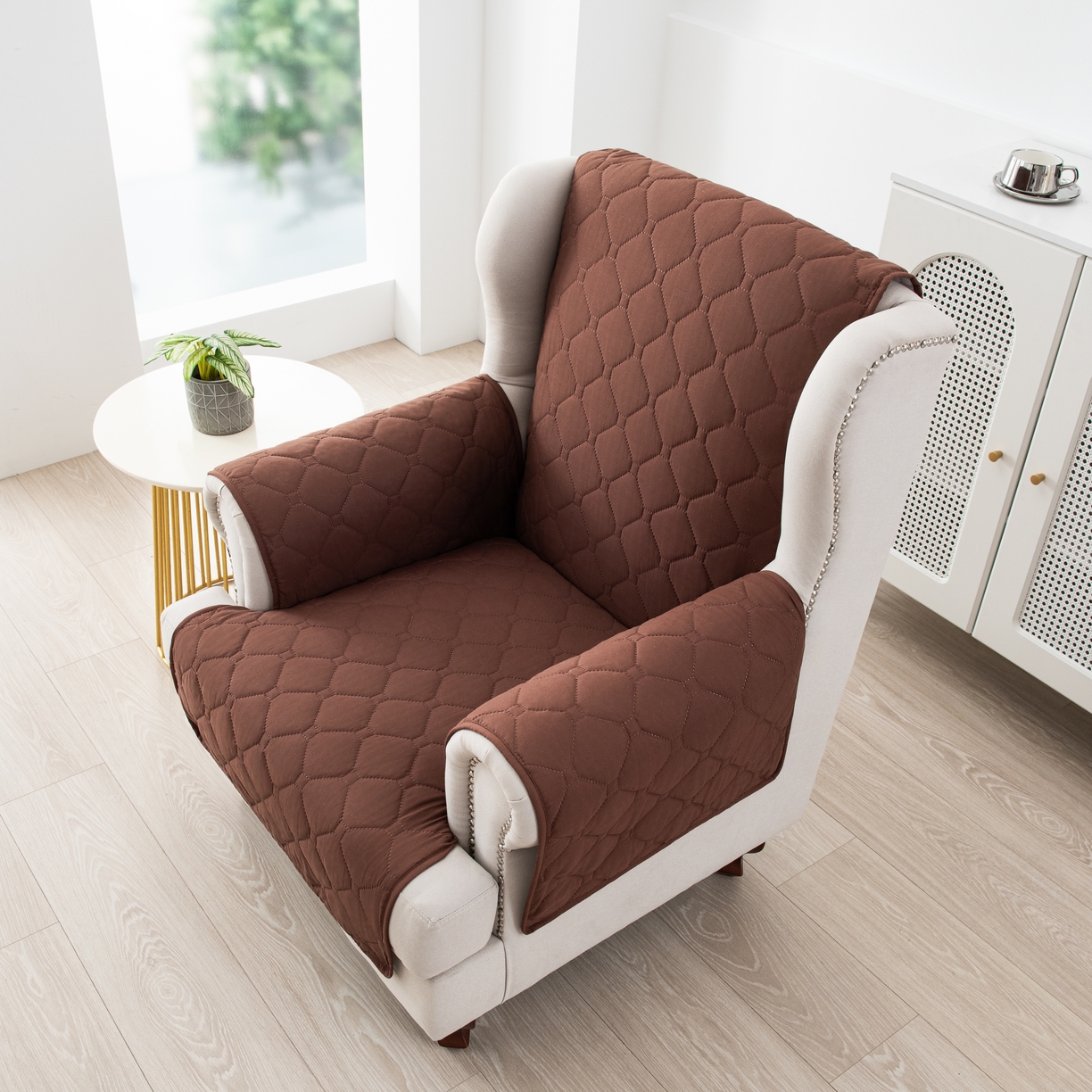 91家纺网 家纺一手货源 找家纺 飞翔家纺 2025新款加棉老虎椅椅垫 咖啡色