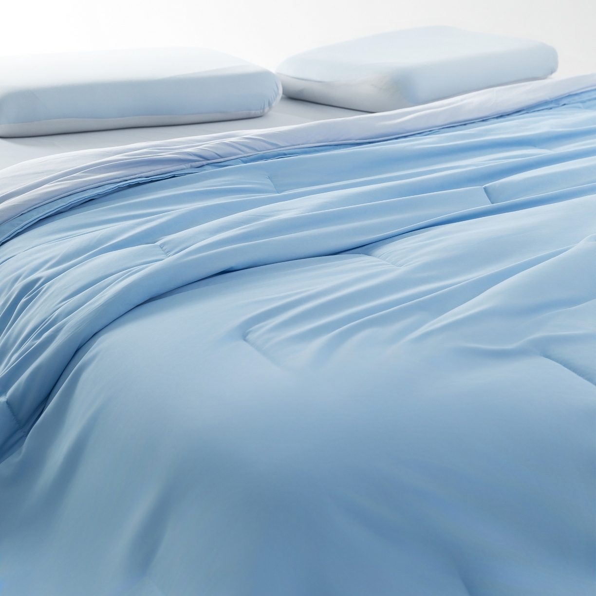 91家纺网 家纺一手货源 找家纺 兜米家居 2025深睡星球同款双层控温被被芯pro被春夏子母被芯   蓝色