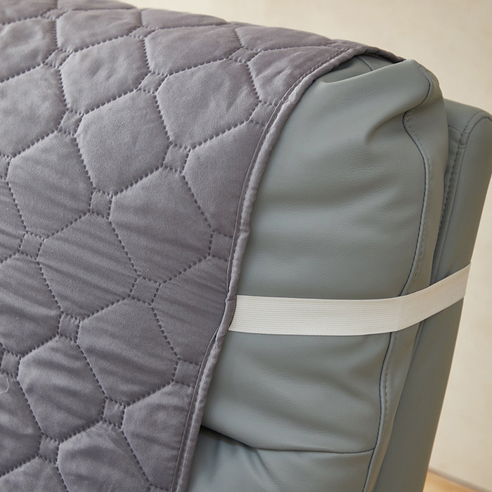 91家纺网 家纺一手货源 找家纺 飞翔家纺 2025新款加棉芝华士沙发垫椅套 灰色