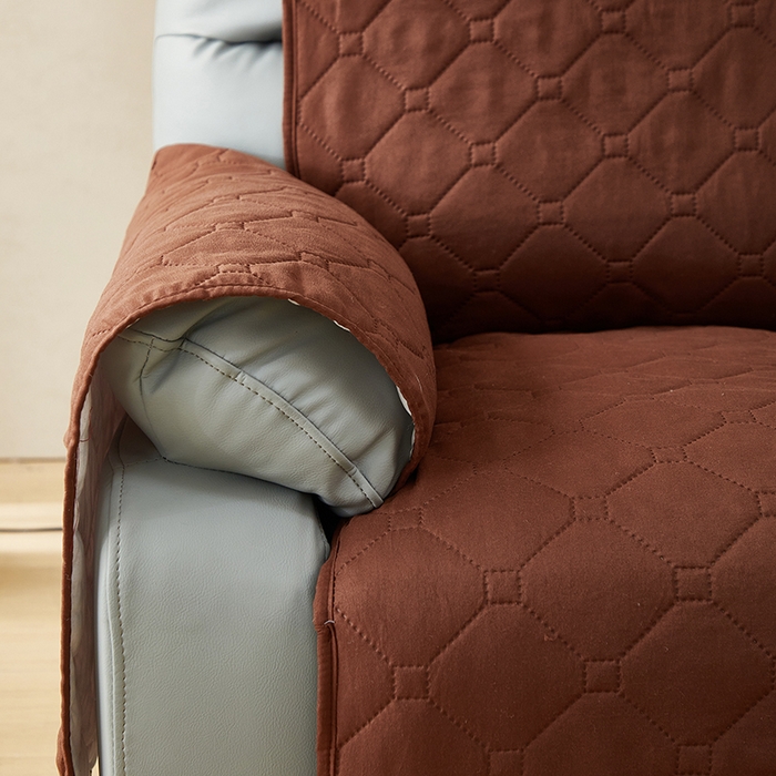 91家纺网 家纺一手货源 找家纺 飞翔家纺 2025新款加棉芝华士沙发垫椅套 咖色