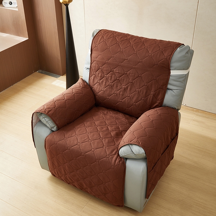 91家纺网 家纺一手货源 找家纺 飞翔家纺 2025新款加棉芝华士沙发垫椅套 咖色