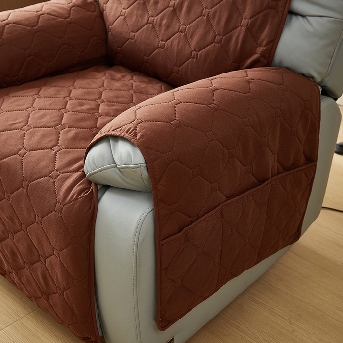 91家纺网 家纺一手货源 找家纺 飞翔家纺 2025新款加棉芝华士沙发垫椅套 咖色