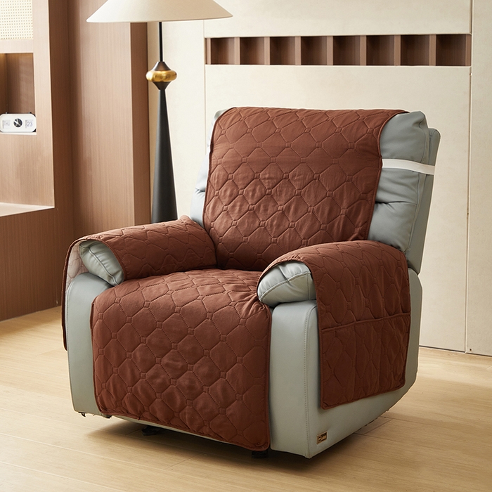 91家纺网 家纺一手货源 找家纺 飞翔家纺 2025新款加棉芝华士沙发垫椅套 咖色