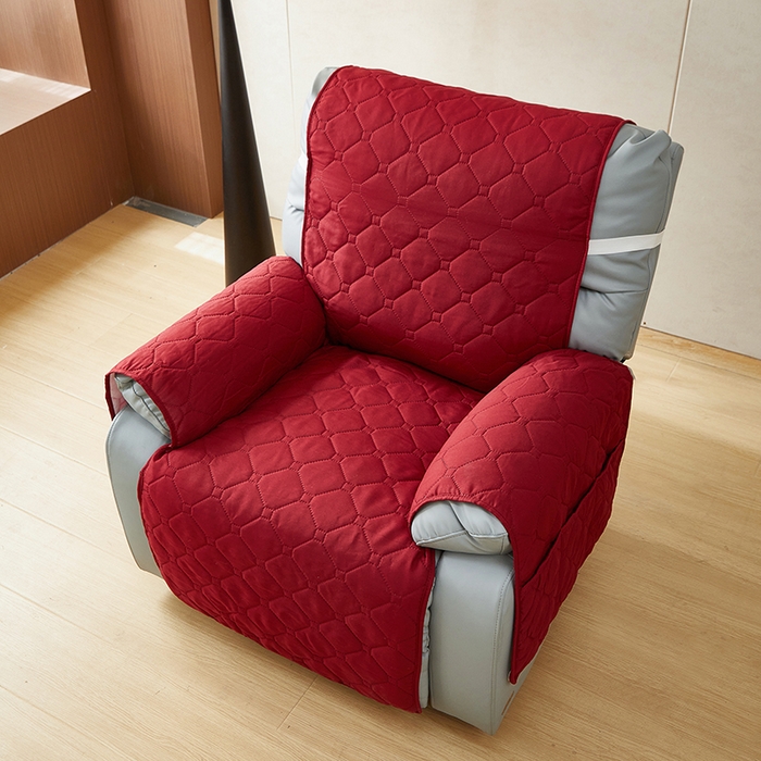 91家纺网 家纺一手货源 找家纺 飞翔家纺 2025新款加棉芝华士沙发垫椅套 酒红