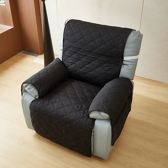 91家纺网 家纺一手货源 找家纺 飞翔家纺 2025新款加棉芝华士沙发垫椅套 黑色