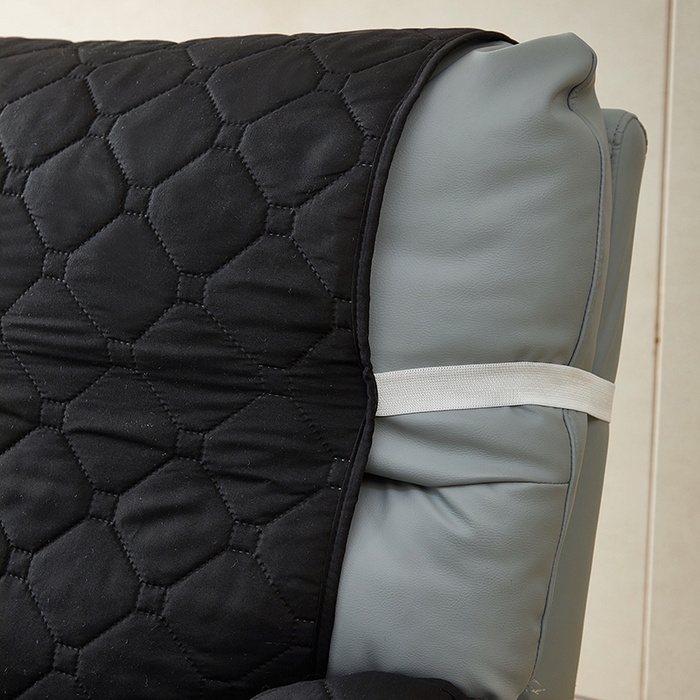 91家纺网 家纺一手货源 找家纺 飞翔家纺 2025新款加棉芝华士沙发垫椅套 黑色