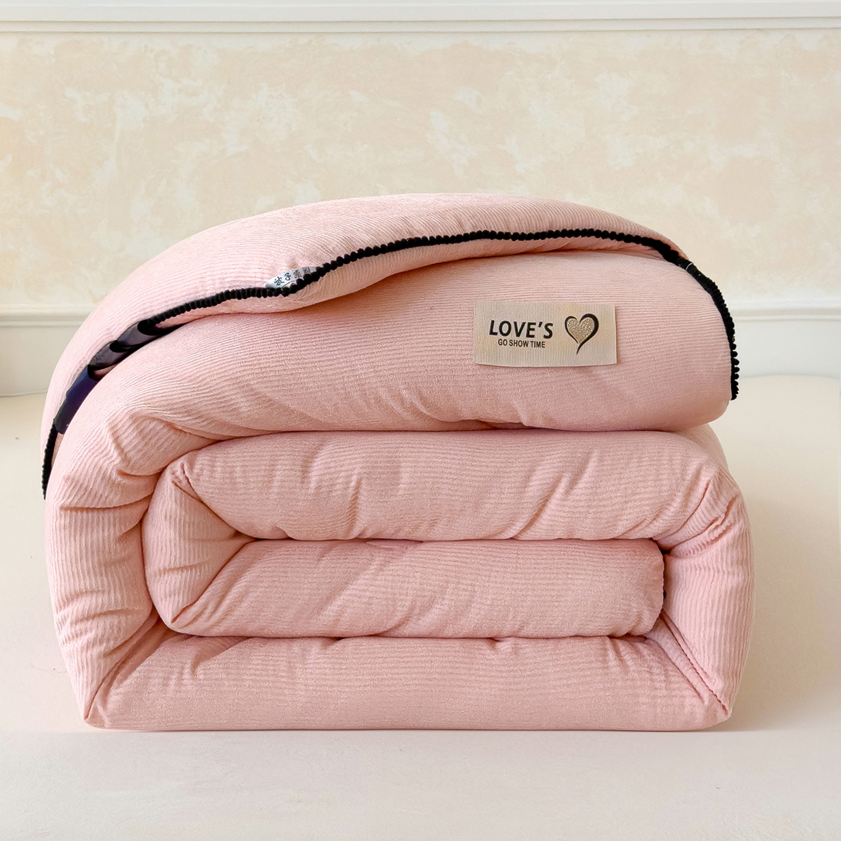 91家纺网 家纺一手货源 找家纺 （总）蓝冰家纺 2025新款保暖雪尼绒大豆被冬被被子被芯