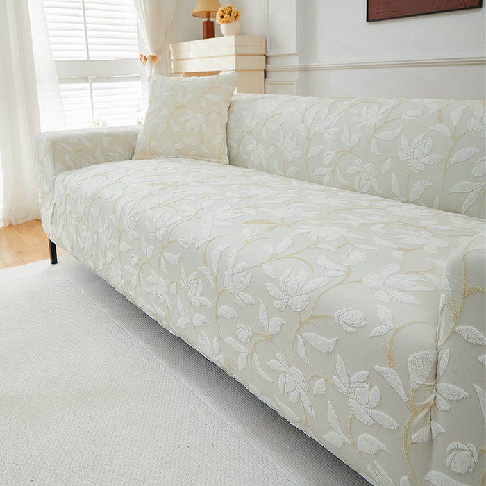 91家纺网 家纺一手货源 找家纺 飞翔家纺 2025新款知秋沙发套 知秋-米色