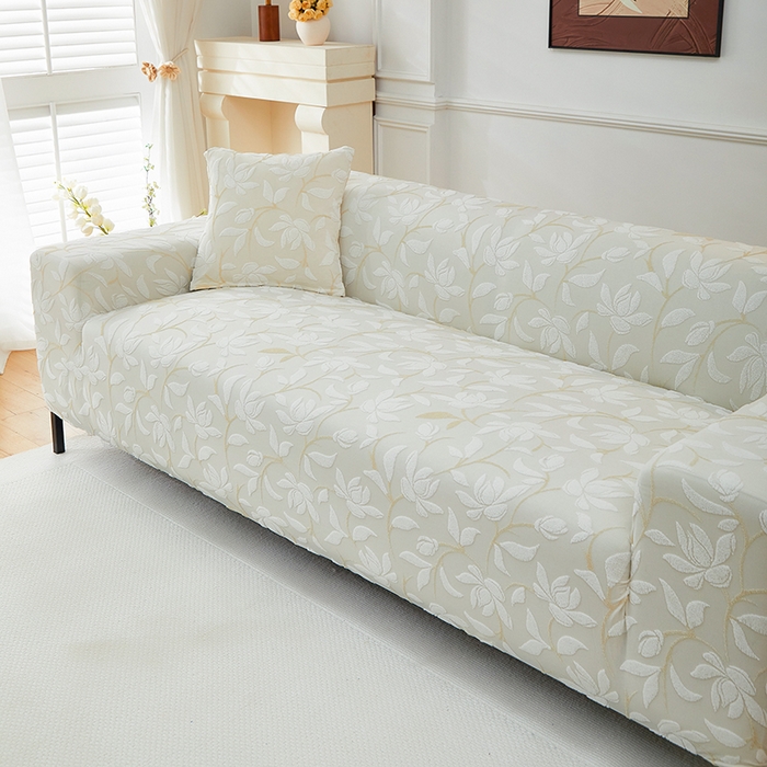 91家纺网 家纺一手货源 找家纺 飞翔家纺 2025新款知秋沙发套 知秋-米色