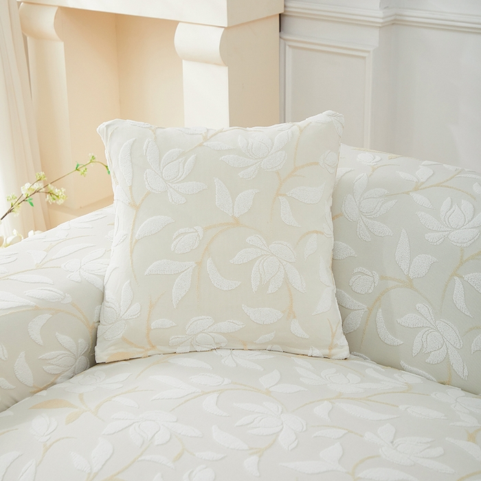 91家纺网 家纺一手货源 找家纺 飞翔家纺 2025新款知秋沙发套 知秋-米色