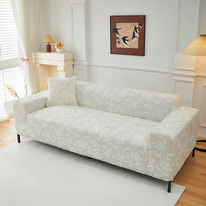 91家纺网 家纺一手货源 找家纺 飞翔家纺 2025新款知秋沙发套 知秋-米色