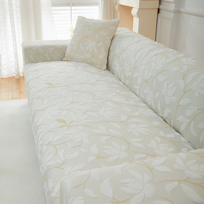 91家纺网 家纺一手货源 找家纺 飞翔家纺 2025新款知秋沙发套 知秋-米色