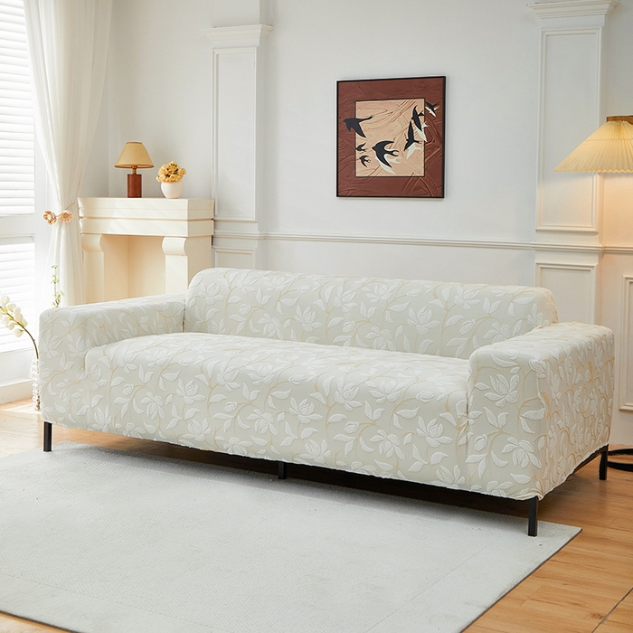 91家纺网 家纺一手货源 找家纺 飞翔家纺 2025新款知秋沙发套 知秋-米色