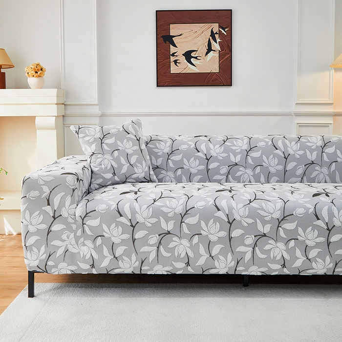 91家纺网 家纺一手货源 找家纺 飞翔家纺 2025新款知秋沙发套 知秋-浅灰