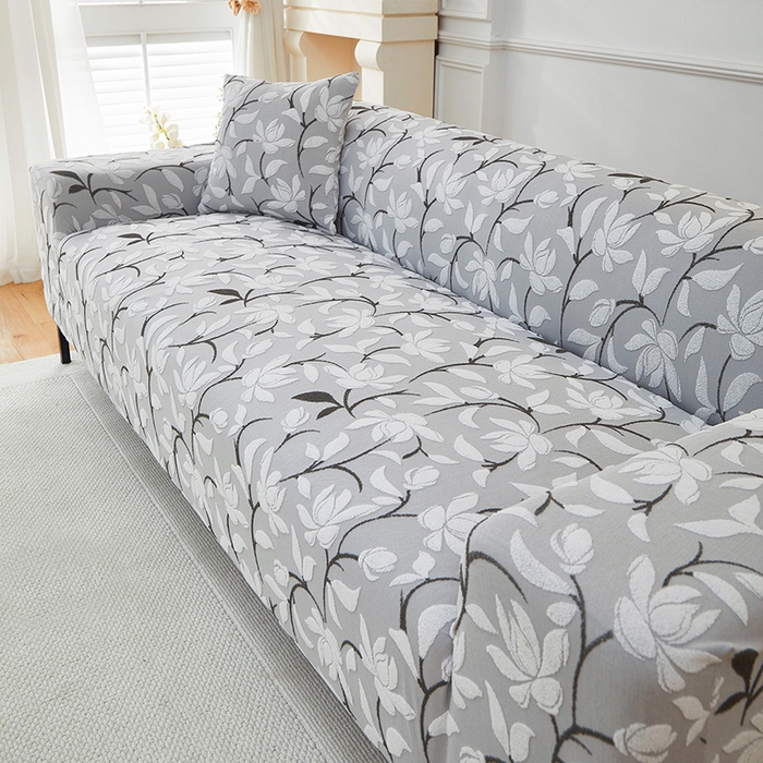 91家纺网 家纺一手货源 找家纺 飞翔家纺 2025新款知秋沙发套 知秋-浅灰