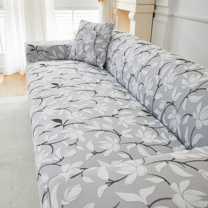 91家纺网 家纺一手货源 找家纺 飞翔家纺 2025新款知秋沙发套 知秋-浅灰