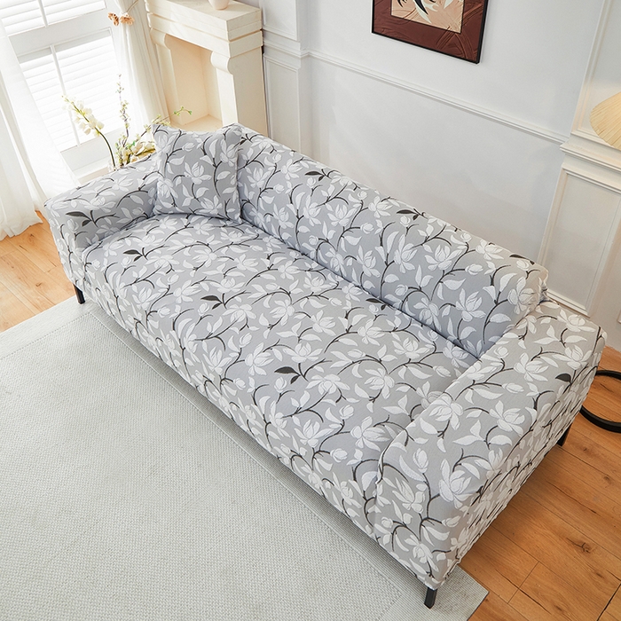 91家纺网 家纺一手货源 找家纺 飞翔家纺 2025新款知秋沙发套 知秋-浅灰