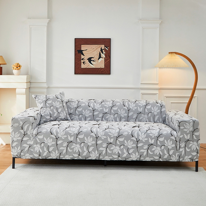 91家纺网 家纺一手货源 找家纺 飞翔家纺 2025新款知秋沙发套 知秋-浅灰