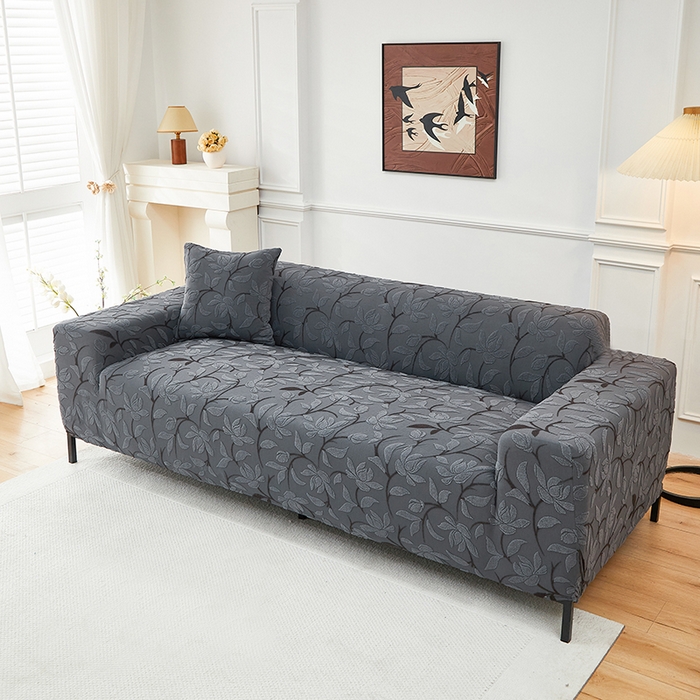 91家纺网 家纺一手货源 找家纺 飞翔家纺 2025新款知秋沙发套 知秋-深灰