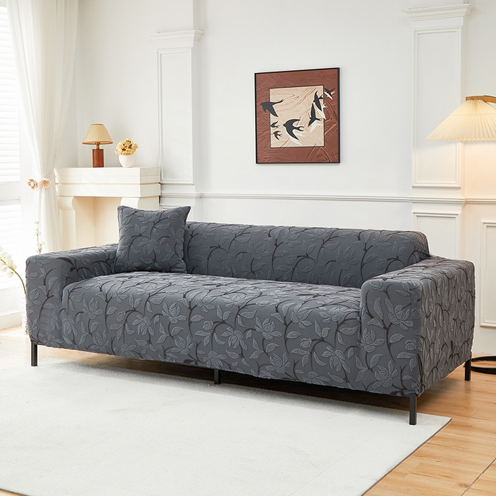 91家纺网 家纺一手货源 找家纺 飞翔家纺 2025新款知秋沙发套 知秋-深灰