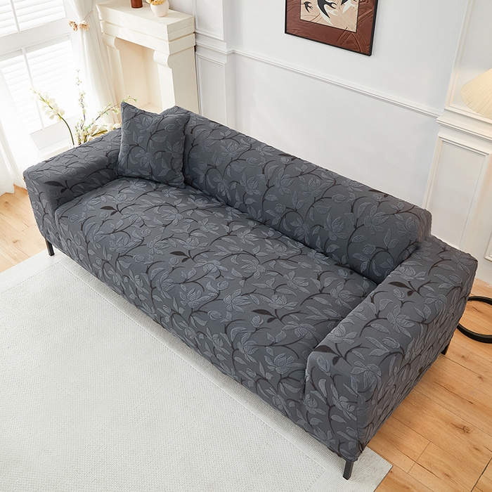 91家纺网 家纺一手货源 找家纺 飞翔家纺 2025新款知秋沙发套 知秋-深灰