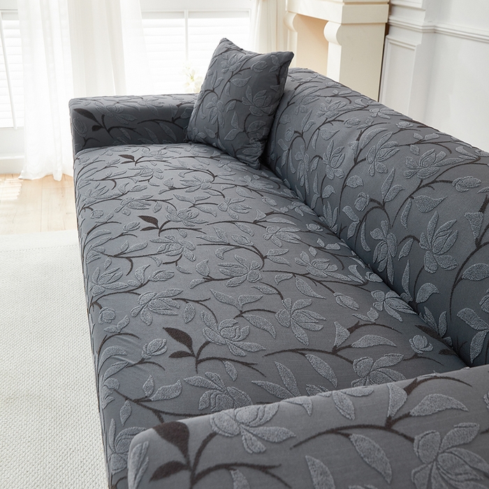 91家纺网 家纺一手货源 找家纺 飞翔家纺 2025新款知秋沙发套 知秋-深灰
