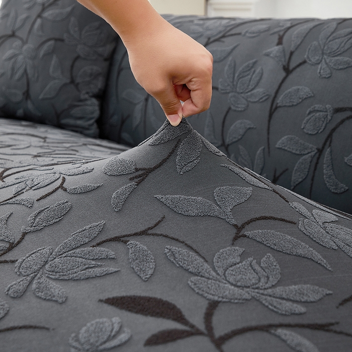 91家纺网 家纺一手货源 找家纺 飞翔家纺 2025新款知秋沙发套 知秋-深灰